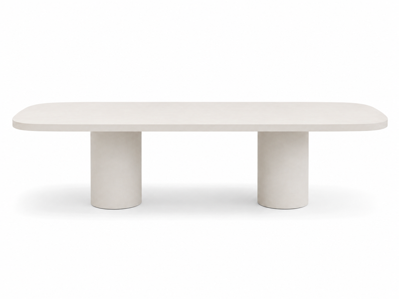 Mesas de comedor de microcemento