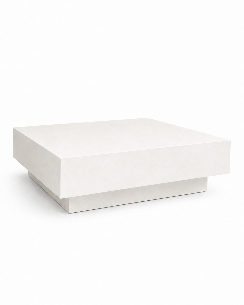 mesa de centro de microcemento  cuadrada