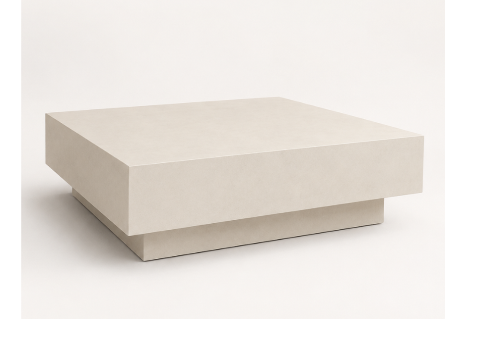 mesa de centro de microcemento