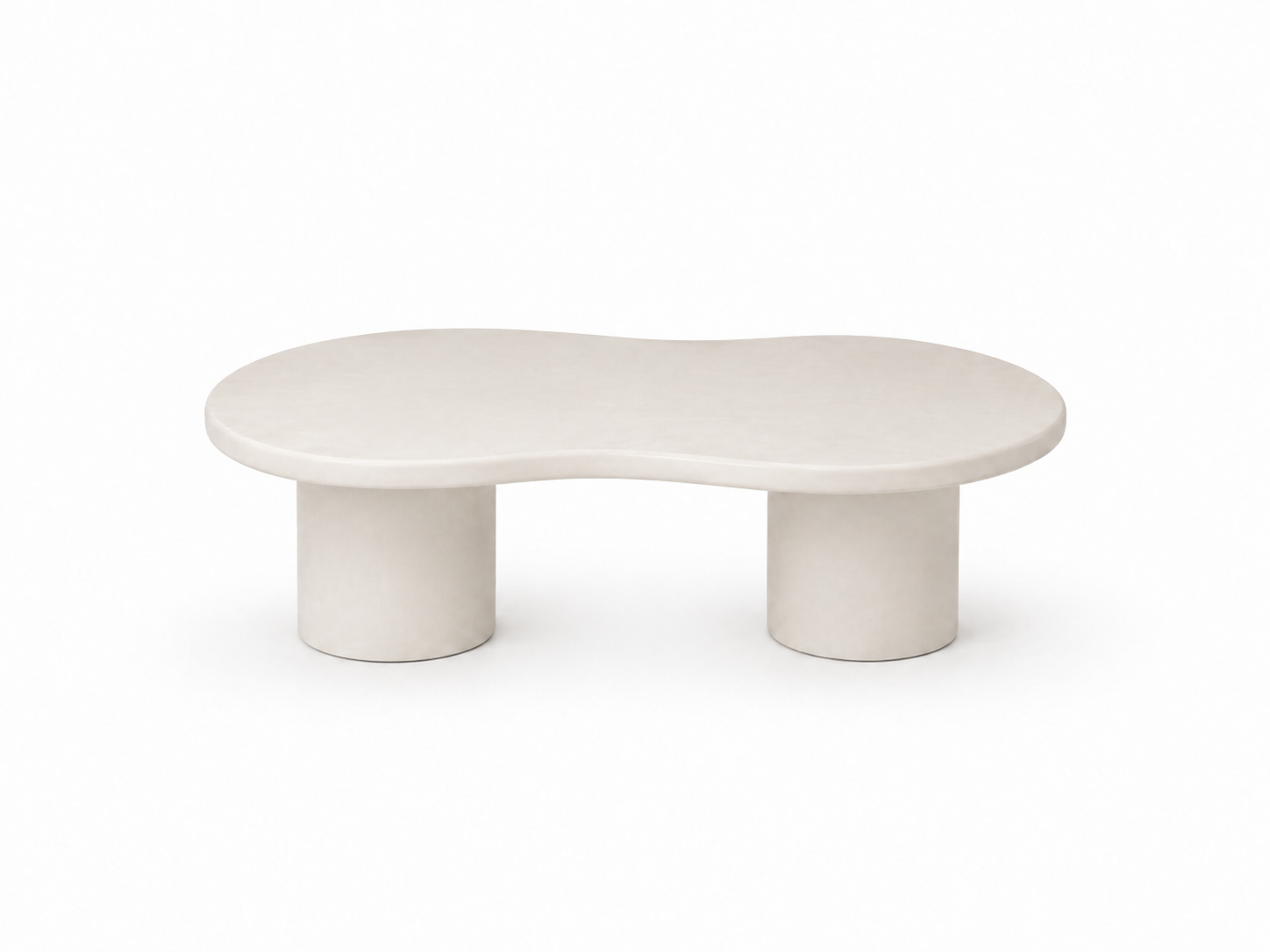Mesa de centro de microcemento organica